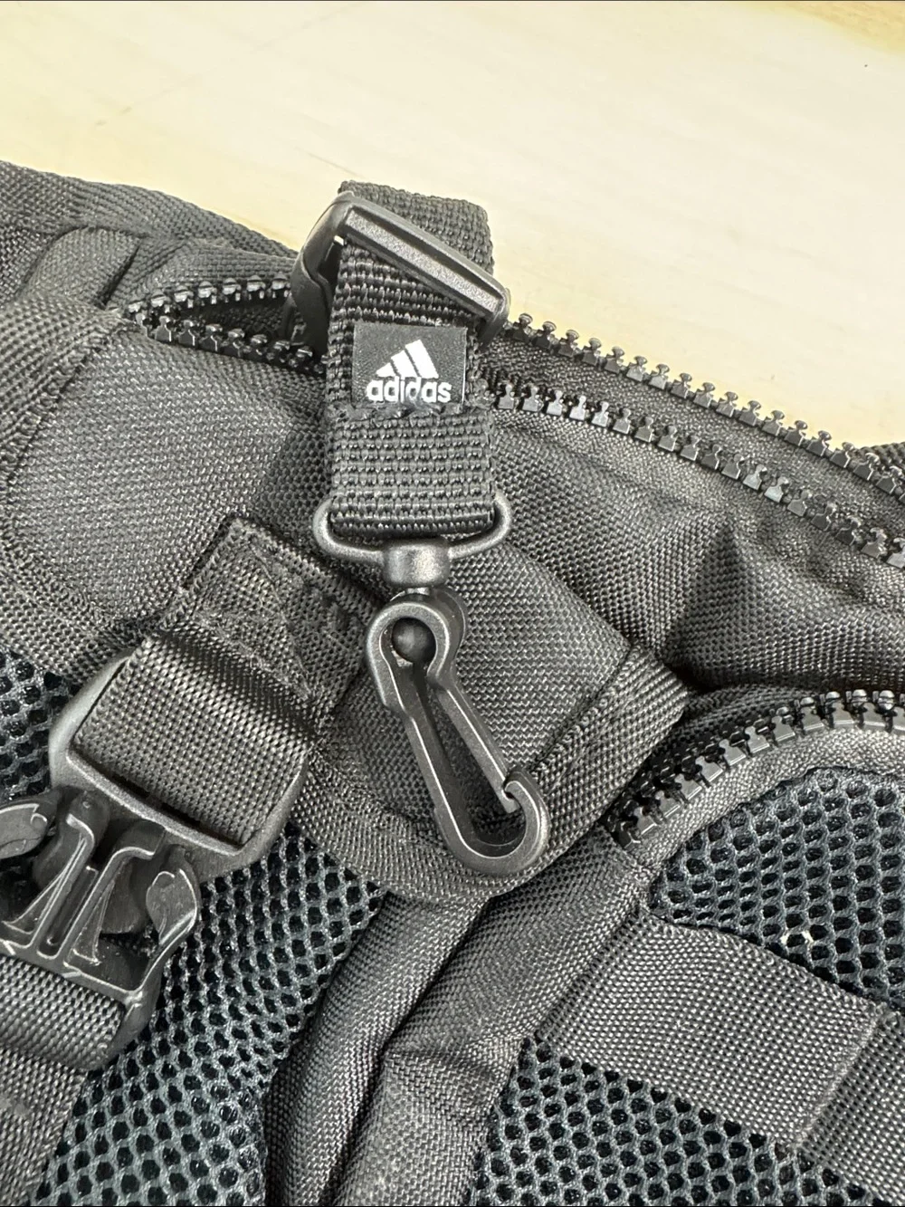 Adidas Black Fanny Pack with Buckle Strap